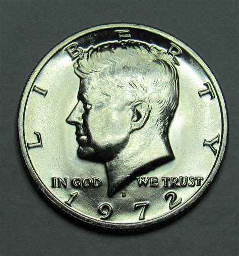 kennedy half dollar coin values 1972